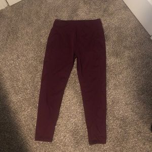 Zella Long Legging Burgandy Large